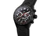 Tag Heuer Carrera Automatic Chronograph Black Dial Black Rubber Strap Watch for Men - CBG2A90.FT6173 Buy Now By Tag Heuer