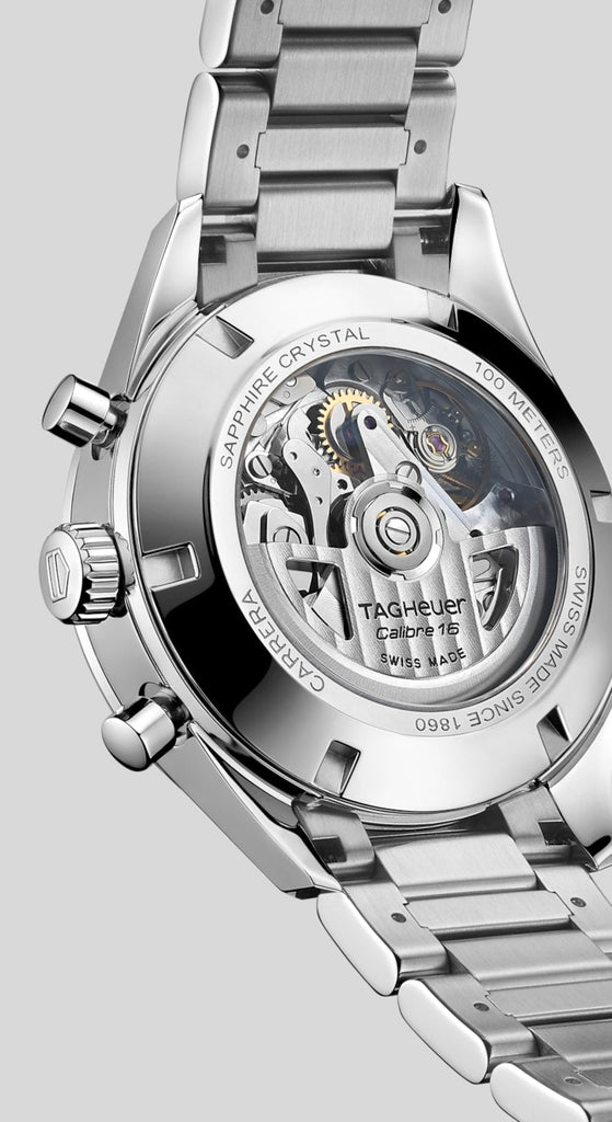 Tag Heuer Carrera Automatic Chronograph Black Dial Silver Steel Strap Watch for Men - CBK2110.BA0715 Buy Now By Tag Heuer