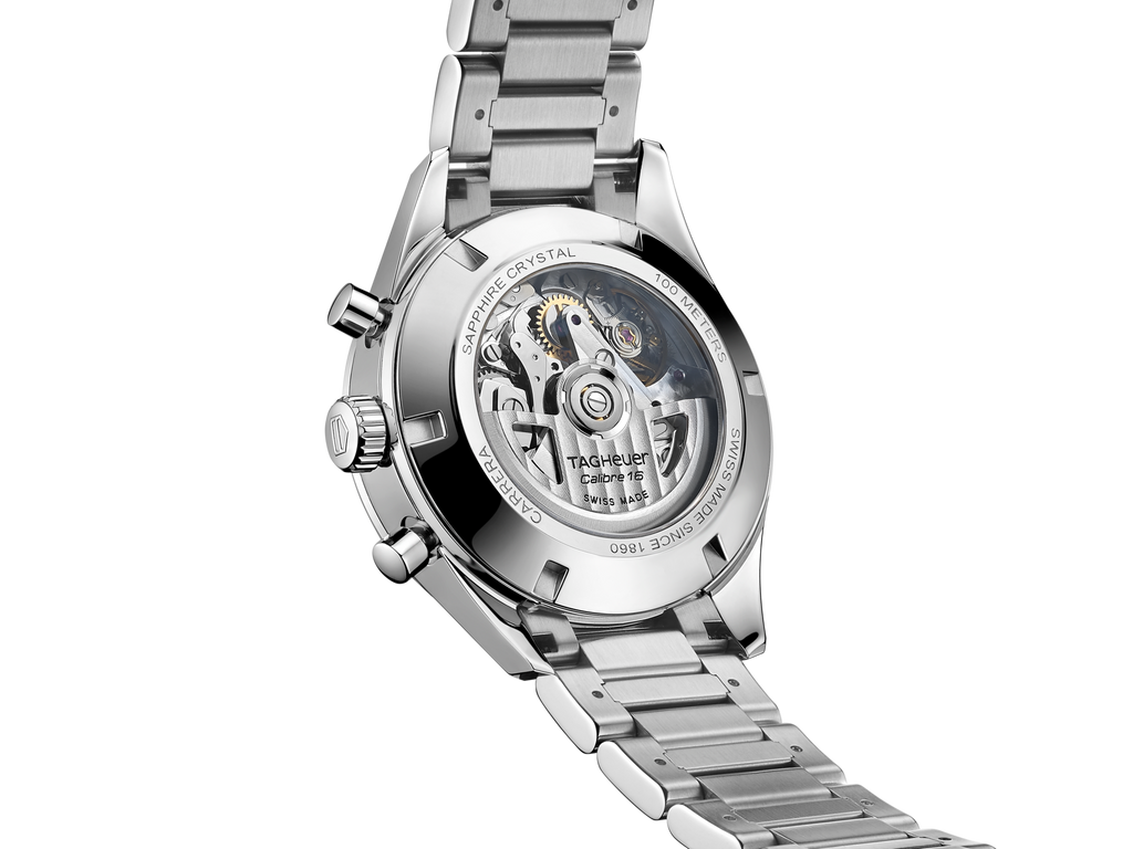 Tag Heuer Carrera Automatic Chronograph Black Dial Silver Steel Strap Watch for Men - CBK2110.BA0715 Buy Now By Tag Heuer