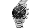 Tag Heuer Carrera Automatic Chronograph Black Dial Silver Steel Strap Watch for Men - CBK2110.BA0715 Buy Now By Tag Heuer