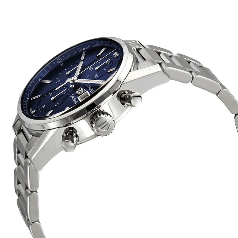 Tag Heuer Carrera Chronograph 41mm Blue Dial Silver Steel Strap Watch for Men - CBK2112.BA0715 Buy Now By Tag Heuer