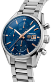 Tag Heuer Carrera Automatic Chronograph Blue Dial Silver Steel Strap Watch for Men - CBK2115.BA0715 Buy Now By Tag Heuer