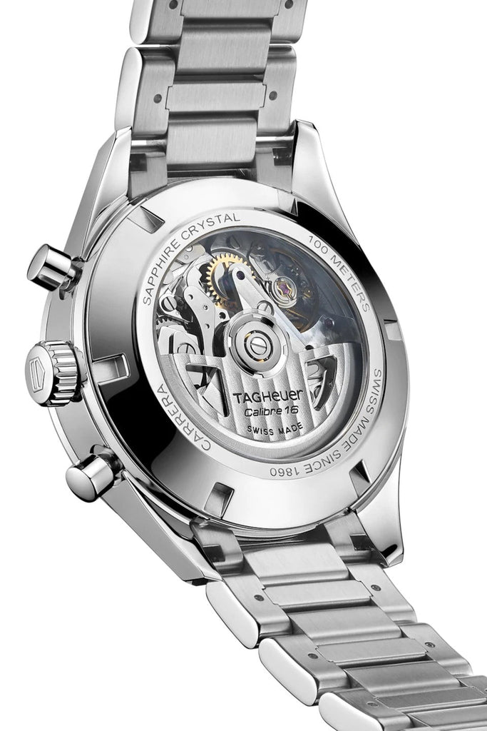 Tag Heuer Carrera Automatic Chronograph Blue Dial Silver Steel Strap Watch for Men - CBK2115.BA0715 Buy Now By Tag Heuer