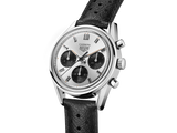 Tag Heuer Carrera Chronograph 60th Anniversary Silver Dial Black Leather Strap Watch for Men - CBK221H.FC8317 Buy Now By Tag Heuer