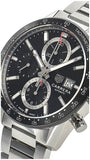 Tag Heuer Carrera Automatic Chronograph Black Dial Silver Steel Strap Watch for Men - CBM2110.BA0651 Buy Now By Tag Heuer