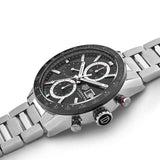 Tag Heuer Carrera Automatic Chronograph Black Dial Silver Steel Strap Watch for Men - CBM2110.BA0651 Buy Now By Tag Heuer