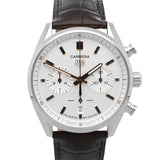 Tag Heuer Carrera Chronograph White Dial Brown Leather Strap Watch for Men - CBN2013.FC6483 Buy Now By Tag Heuer