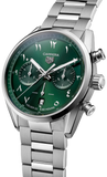 Tag Heuer Carrera Automatic Chronograph Limited Edition Green Dial Silver Steel Strap Watch for Men - CBN2014.EB0240 Buy Now By Tag Heuer