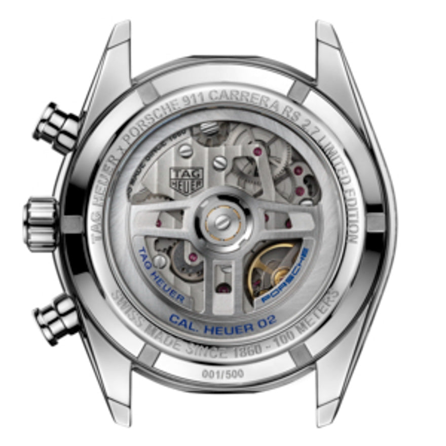 Tag Heuer Carrera Porsche RS 2.7 Automatic Chronograph White Dial White Nylon Strap Watch for Men - CBN2016.EB0275 Buy Now By Tag Heuer