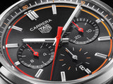 Tag Heuer Carrera Chronograph Black Dial Black Leather Strap Watch for Men - CBN201C.FC6542 Buy Now By Tag Heuer