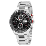 Tag Heuer Carrera Chronograph Black Dial Silver Steel Strap Watch for Men - CBN2A1AA.BA0643 Buy Now By Tag Heuer