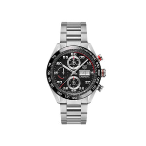 Tag Heuer Carrera Chronograph Black Dial Silver Steel Strap Watch for Men - CBN2A1AA.BA0643 Buy Now By Tag Heuer