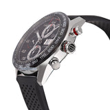 Tag Heuer Carrera Chronograph Black Dial Black Rubber Strap Watch for Men - CBN2A1AA.FT6228 Buy Now By Tag Heuer