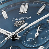 Tag Heuer Carrera Chronograph Blue Dial Silver Steel Strap Watch for Men - CBN2A1A.BA0643 Buy Now By Tag Heuer
