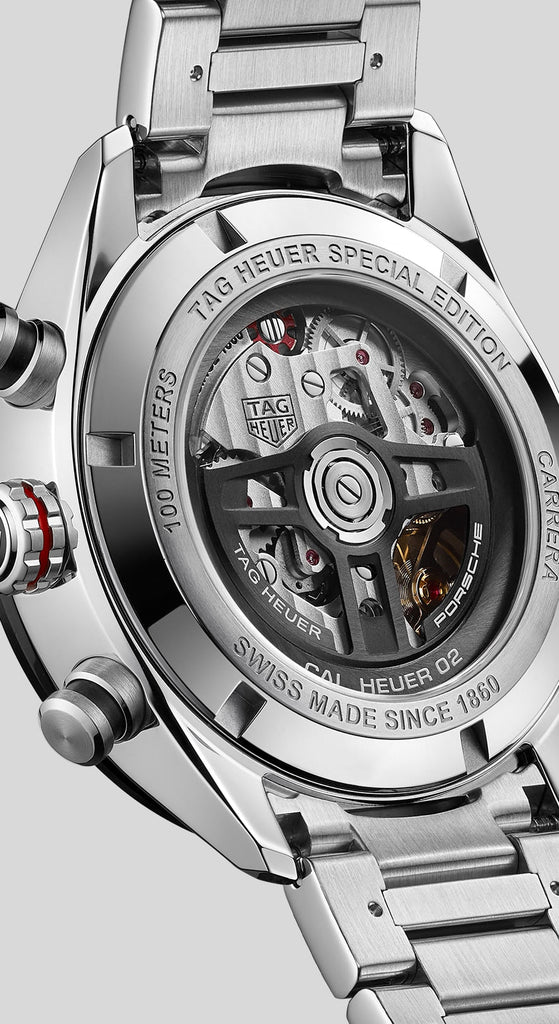 Tag Heuer Carrera Porsche Chronograph Grey Dial Silver Steel Strap Watch for Men - CBN2A1F.BA0643 Buy Now By Tag Heuer