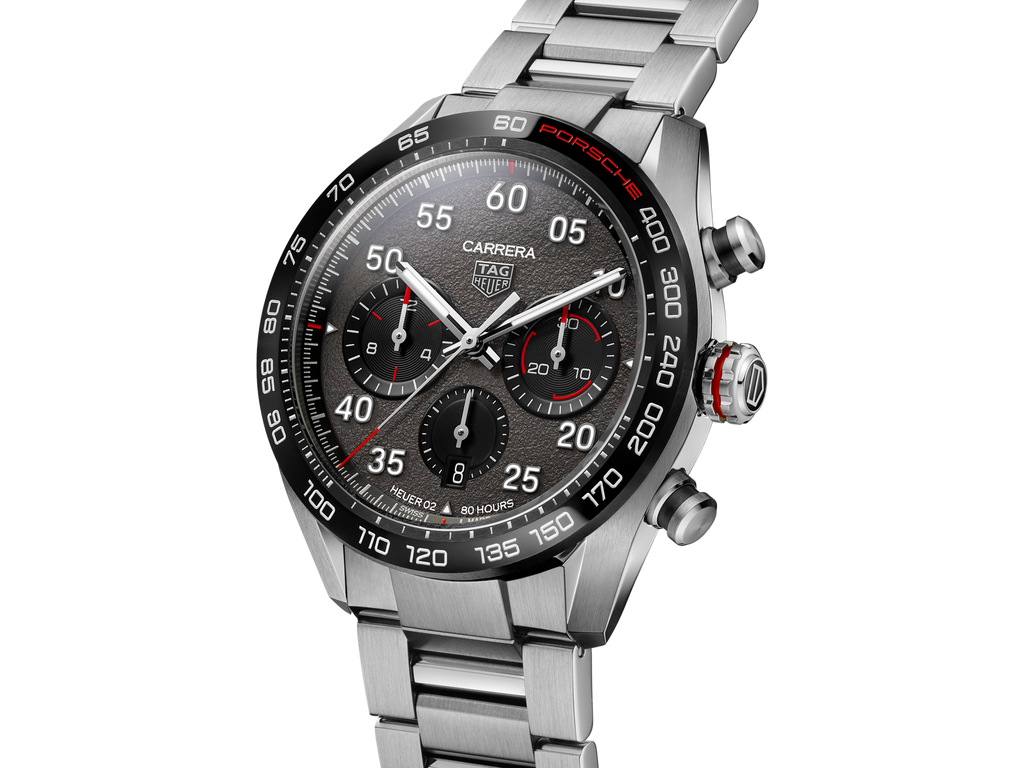 Tag Heuer Carrera Porsche Chronograph Grey Dial Silver Steel Strap Watch for Men - CBN2A1F.BA0643 Buy Now By Tag Heuer