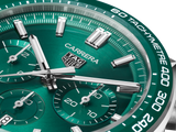 Tag Heuer Carrera Chronograph 44mm Green Dial Green Steel Strap Watch for Men - CBN2A1N.FT6238 Buy Now By Tag Heuer