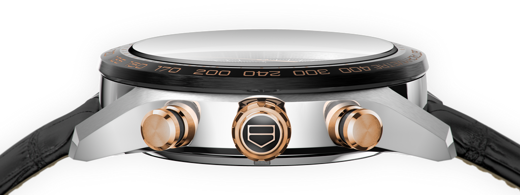 Tag Heuer Carrera Chronograph Black Dial Black Leather Strap Watch for Men - CBN2A5A.FC6481 Buy Now By Tag Heuer