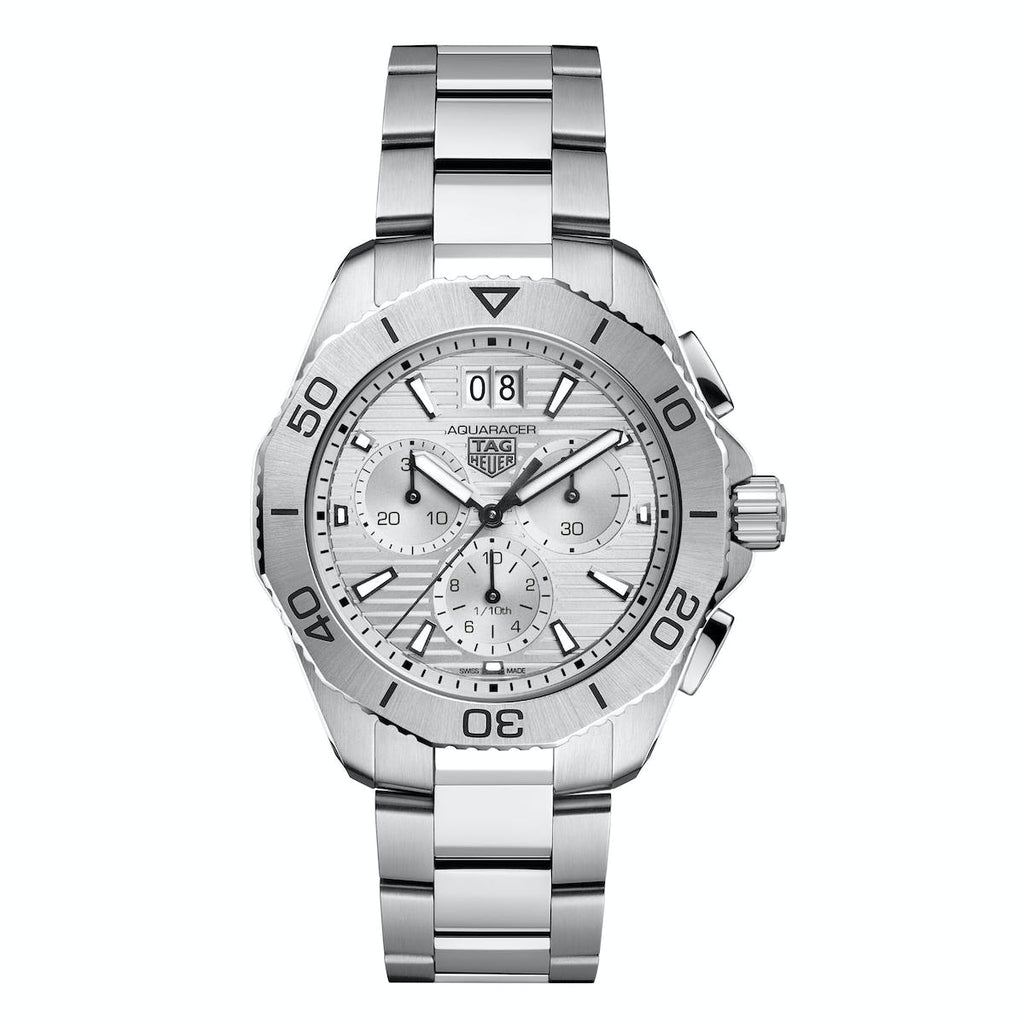 Tag Heuer Aquaracer Professional 200 Date White Dial Silver Steel Strap Watch for Men - CBP1111.BA0627 Buy Now By Tag Heuer