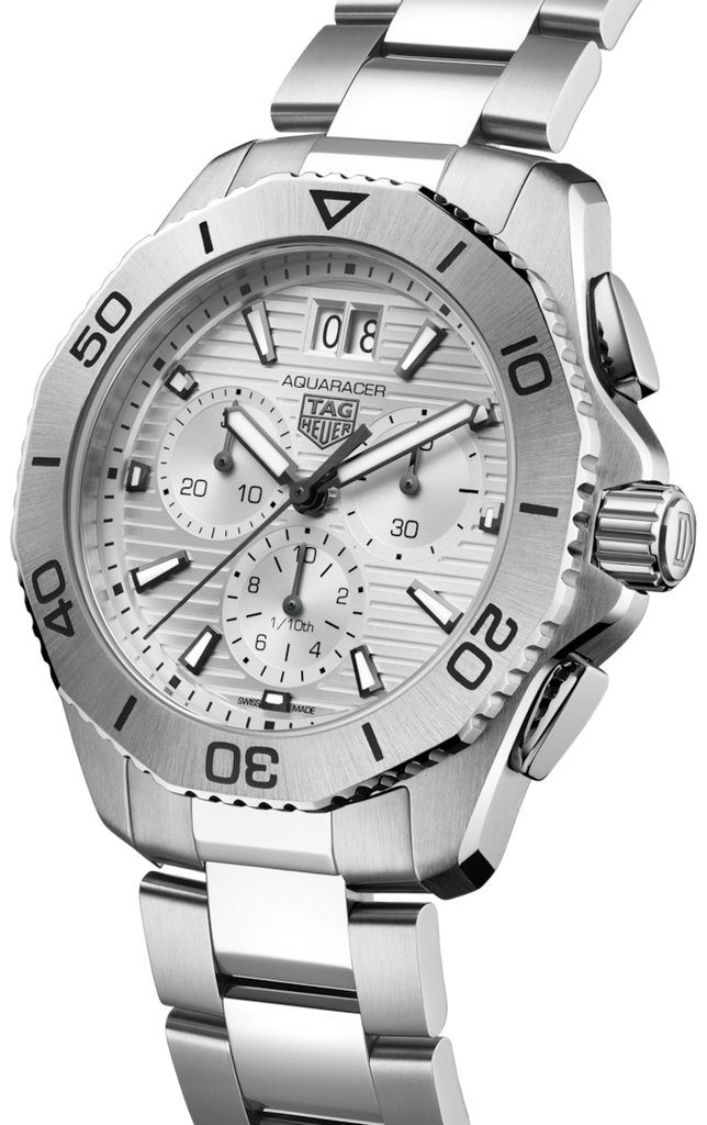Tag Heuer Aquaracer Professional 200 Date White Dial Silver Steel Strap Watch for Men - CBP1111.BA0627 Buy Now By Tag Heuer