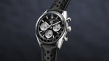 Tag Heuer Carrera Automatic Chronograph Black Dial Black Leather Strap Watch for Men - CBS2210.FC6534 Buy Now By Tag Heuer