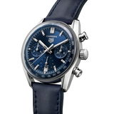 Tag Heuer Carrera Chronograph Blue Dial Blue Leather Strap Watch for Men - CBS2212.FC6535 Buy Now By Tag Heuer