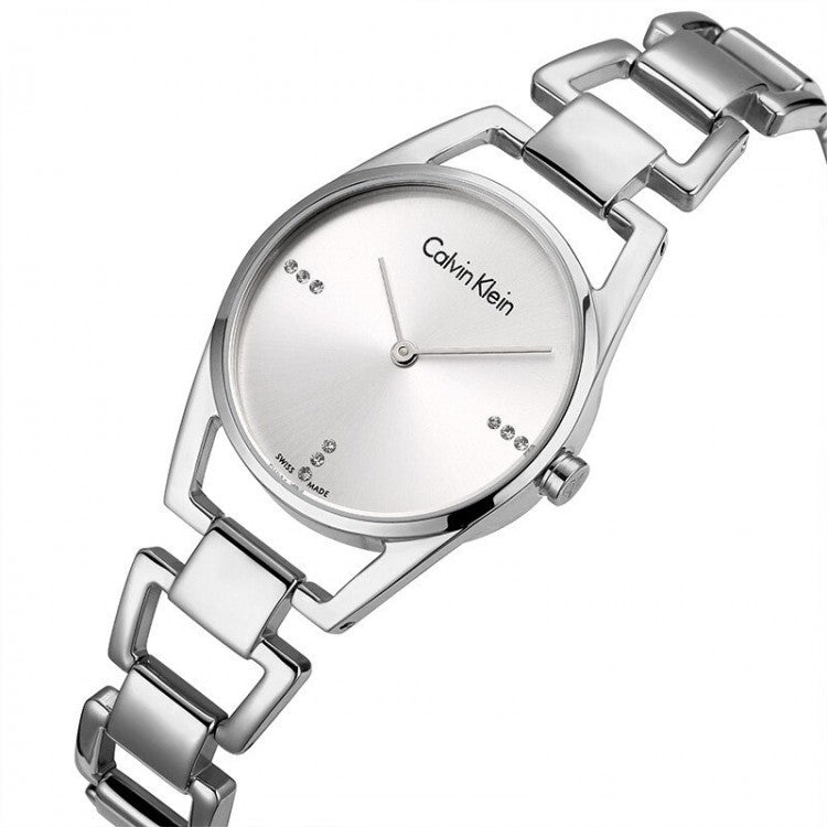 Calvin Klein Dainty Diamonds Silver Dial Sliver Steel Strap Watch for Women - K7L2314T Buy Now By Calvin Klein