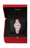 Cartier Ballon Blue De Cartier Pink Dial Pink Leather Strap Watch for Women - WSBB0031 Buy Now By Cartier