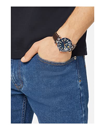 Versace Greca Sport Analog Blue Dial Brown Leather Strap Watch For Men - VEZ300121 Buy Now By Versace