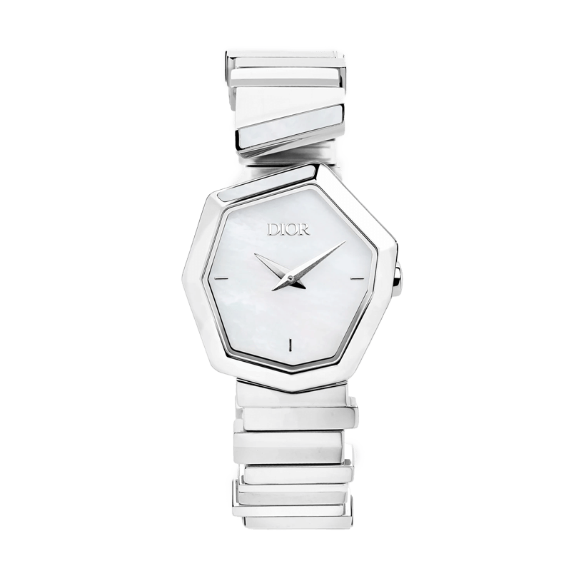 Dior Gem Dior Mother of Pearl Dial Silver Steel Strap Watch for Women - CD18111X1073 Buy Now By Dior