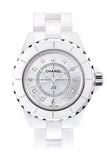 Chanel J12 Diamonds Quartz Ceramic White Dial White Steel Strap Watch for Women - J12 H2422 Buy Now By Chanel