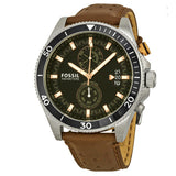 Fossil Wakefield Black Dial Brown Leather Strap Watch for Men - CH2944 Buy Now By Fossil