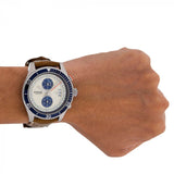 Fossil Wakefield Chronograph Cream Dial Brown Leather Strap Watch for Men - CH2951 Buy Now By Fossil