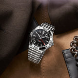 Breitling Chronomat GMT 40 Automatic Black Dial Silver Steel Strap Watch for Men - A32398101B1A1 Buy Now By Breitling