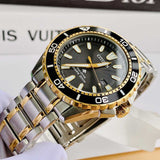 Citizen Eco Drive Promaster Diver Black Dial Two Tone Steel Strap Watch For Men - BN0194-57E Buy Now By Citizen