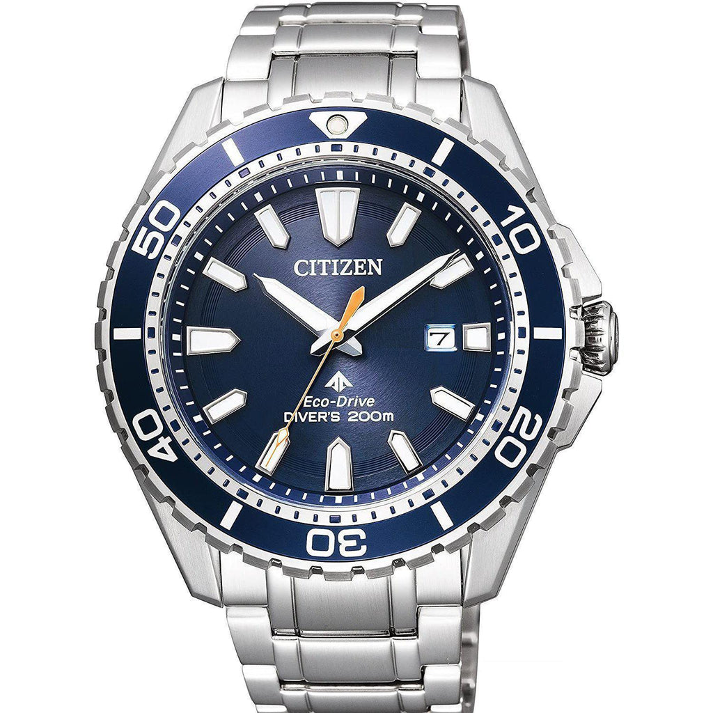 Citizen Promaster Marine Blue Dial Silver Steel Strap Watch For Men - BN0191-80L Buy Now By Citizen