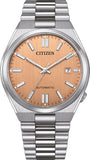 Citizen Tsuyosa Automatic Salmon Orange Dial Silver Steel Strap Watch For Men - NJ0159-86Z Buy Now By Citizen
