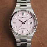 Citizen x Pantone Automatic Dreamy Pink Dial Silver Steel Strap Watch For Men - NJ0158-89X Buy Now By Citizen