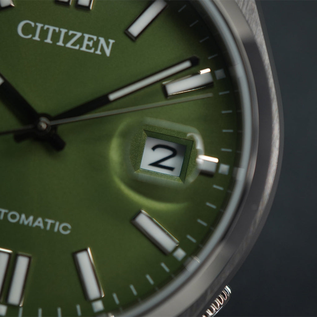 Citizen x Pantone Automatic Peaceful Green Dial Silver Steel Strap Watch For Men - NJ0158-89Z Buy Now By Citizen