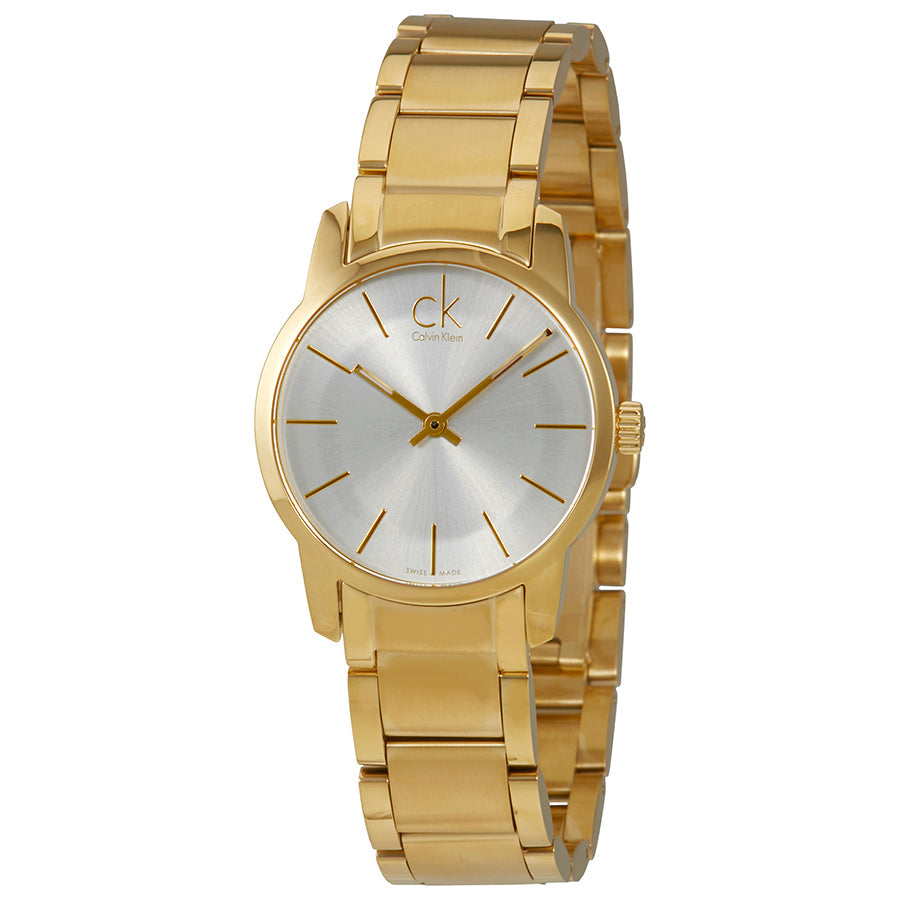 Calvin Klein City White Dial Gold Steel Strap Watch for Women - K2G23546 Buy Now By Calvin Klein