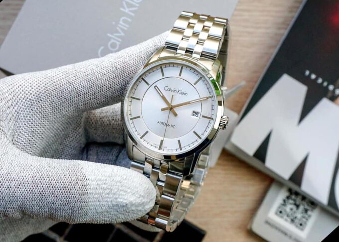 Calvin Klein Infinity Automatic Silver Dial Silver Steel Strap Watch for Men - K5S34146 Buy Now By Calvin Klein