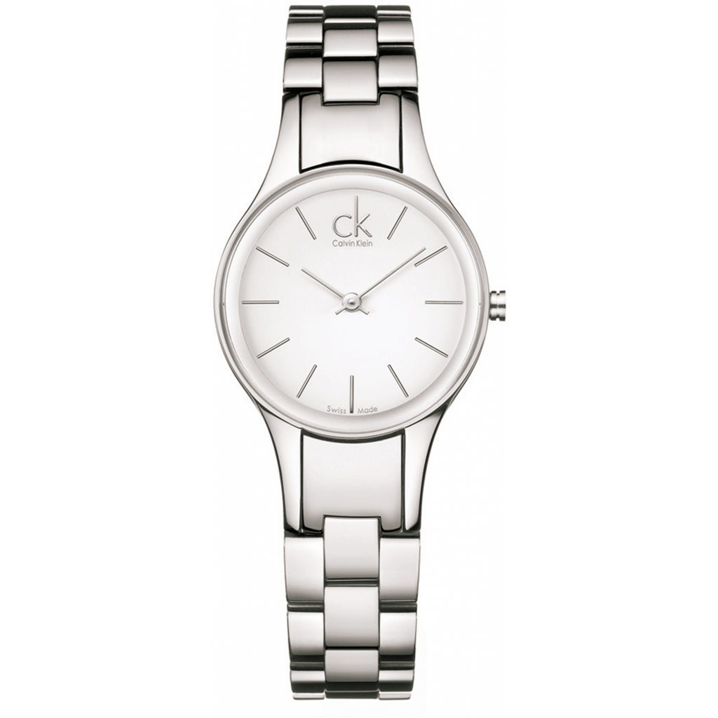 Calvin Klein Simplicity White Dial Silver Steel Strap Watch for Women - K4323126 Buy Now By Calvin Klein
