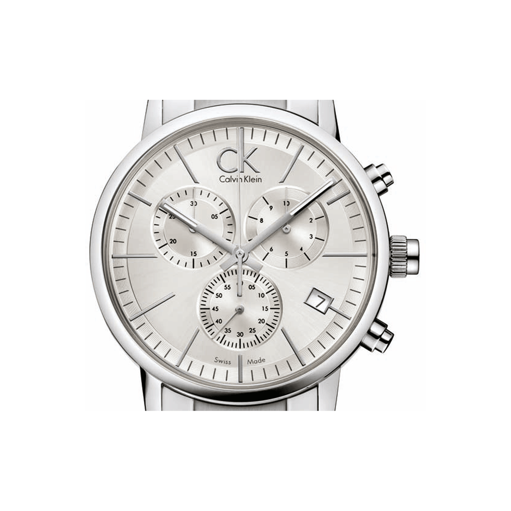 Calvin Klein Post Minimal White Dial Silver Steel Strap Watch for Men - K7627126 Buy Now By Calvin Klein