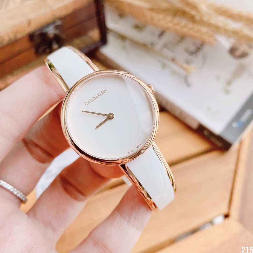 Calvin Klein Seduce White Dial Two Tone Steel Strap Watch for Women - K4E2N616 Buy Now By Calvin Klein