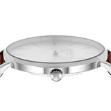 Coach Charles Silver Dial Brown Leather Strap Watch for Men - 14602152 Buy Now By Coach