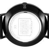 Coach Charles Black Dial Black Leather Strap Watch for Men - 14602434 Buy Now By Coach