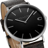 Coach Charles Black Dial Brown Leather Strap Watch for Women - 14602156 Buy Now By Coach