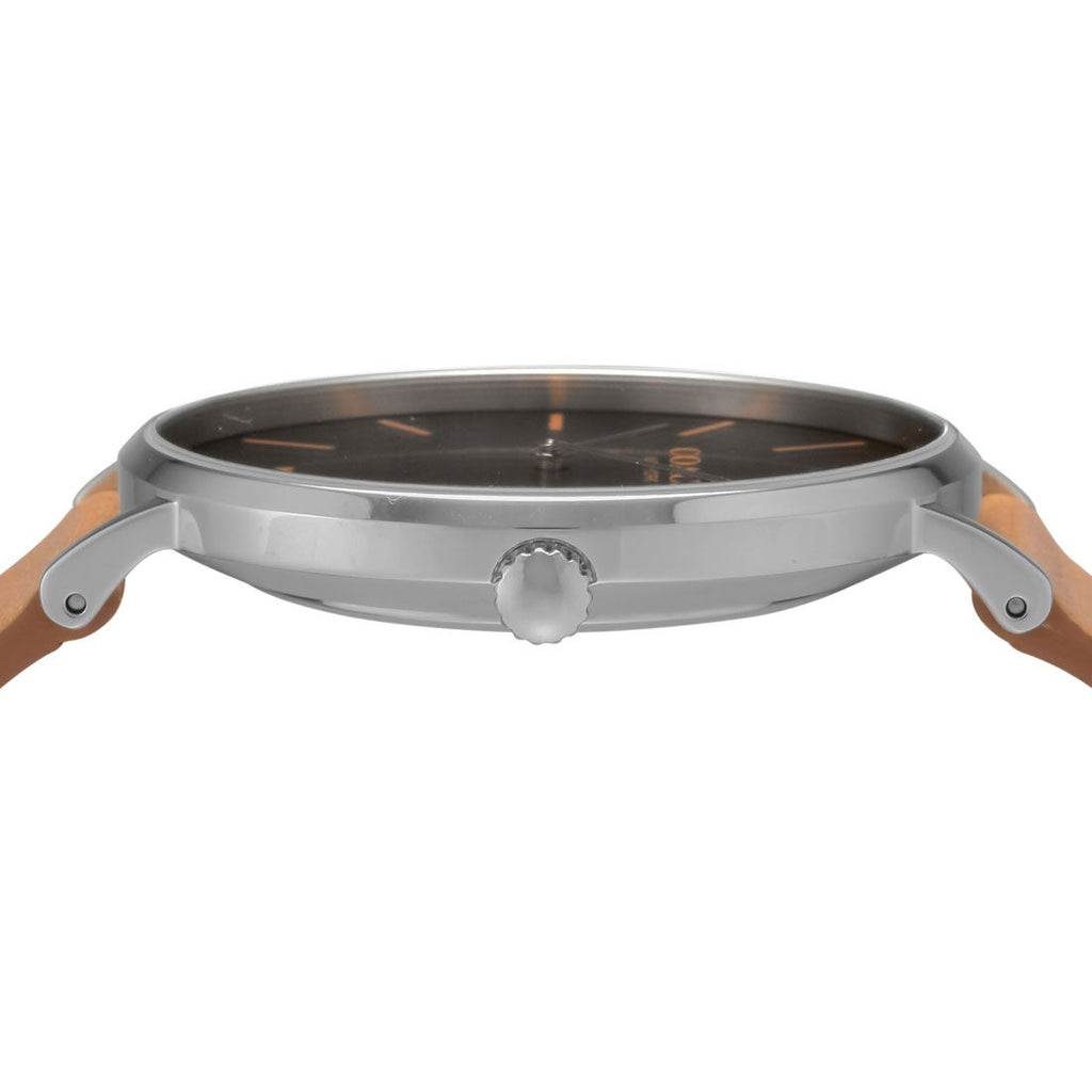 Coach Charles Black Dial Brown Leather Strap Watch for Men - 14602155 Buy Now By Coach