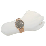 Coach Charles Black Dial Rose Gold Mesh Bracelet Watch for Men - 14602552 Buy Now By Coach