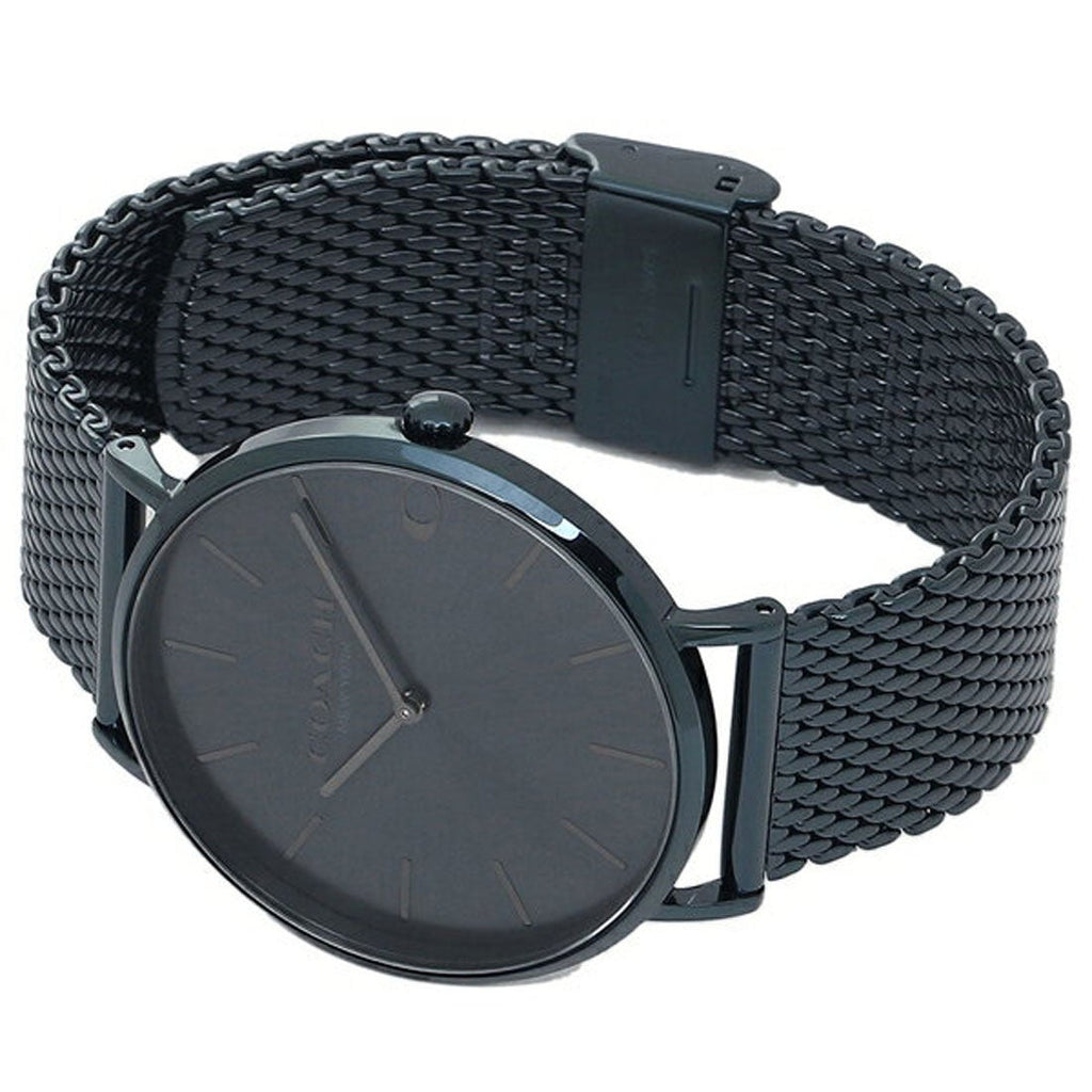 Coach Charles Blue Dial Blue Mesh Bracelet Watch for Men - 14602146 Buy Now By Coach